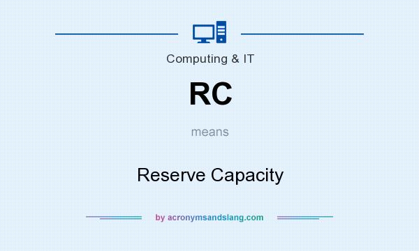 What does RC mean? It stands for Reserve Capacity