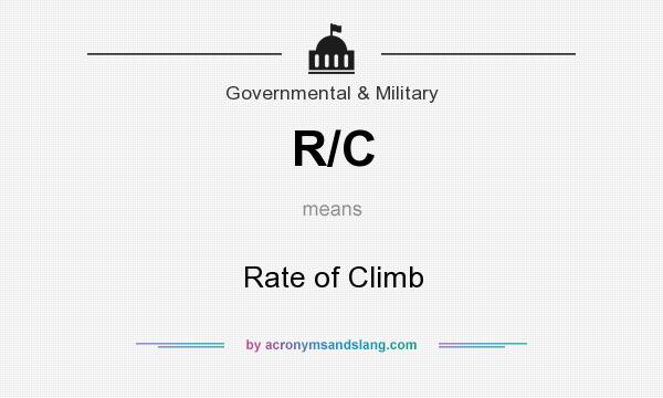 What does R/C mean? It stands for Rate of Climb