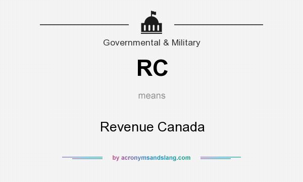What does RC mean? It stands for Revenue Canada