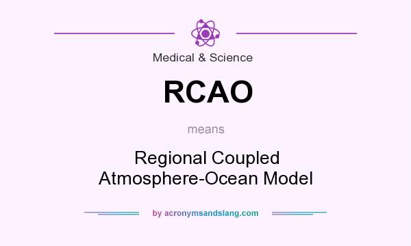 What does RCAO mean? It stands for Regional Coupled Atmosphere-Ocean Model