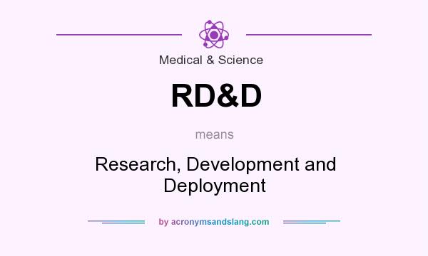 What does RD&D mean? It stands for Research, Development and Deployment