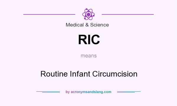 What does RIC mean? It stands for Routine Infant Circumcision