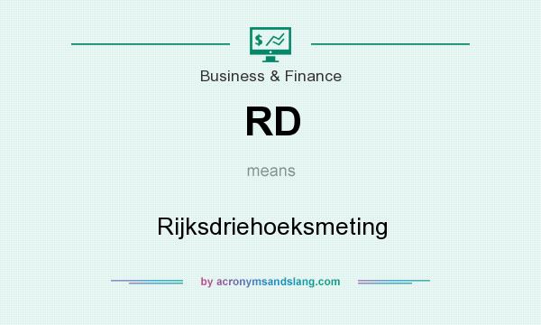 What does RD mean? It stands for Rijksdriehoeksmeting