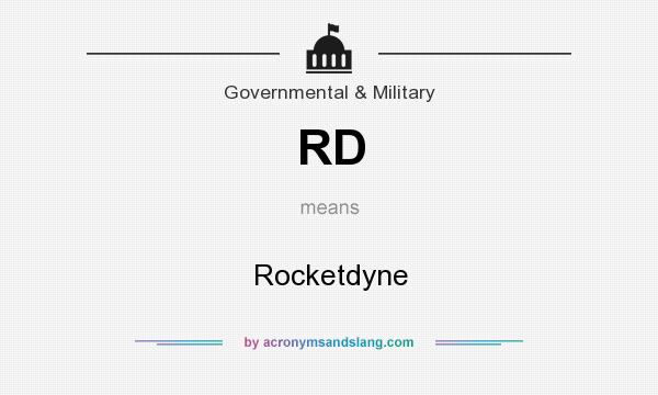 What does RD mean? It stands for Rocketdyne