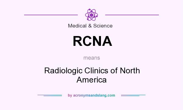 What does RCNA mean? It stands for Radiologic Clinics of North America