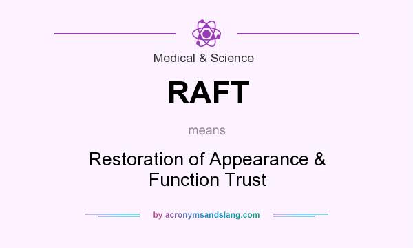 What does RAFT mean? It stands for Restoration of Appearance & Function Trust