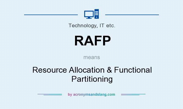 What does RAFP mean? It stands for Resource Allocation & Functional Partitioning
