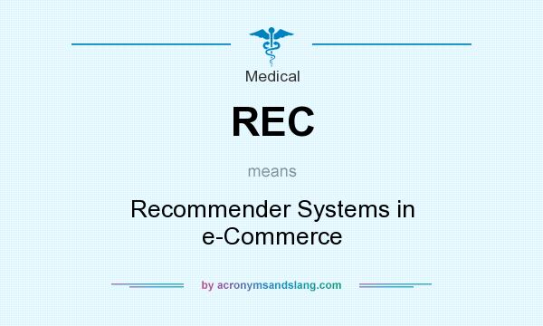What does REC mean? It stands for Recommender Systems in e-Commerce