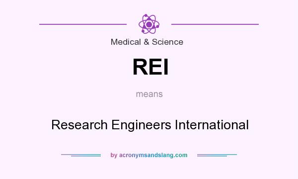 What does REI mean? It stands for Research Engineers International