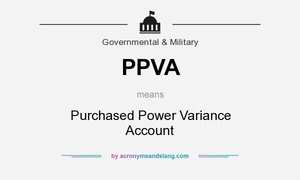 What does PPVA mean? It stands for Purchased Power Variance Account