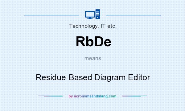 What does RbDe mean? It stands for Residue-Based Diagram Editor