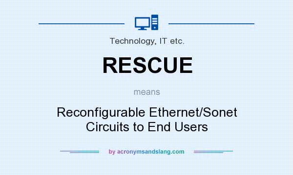 What does RESCUE mean? It stands for Reconfigurable Ethernet/Sonet Circuits to End Users