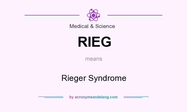 What does RIEG mean? It stands for Rieger Syndrome