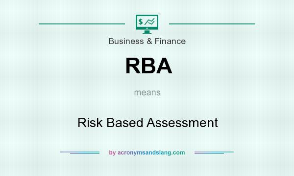 What does RBA mean? It stands for Risk Based Assessment