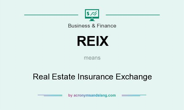 What does REIX mean? It stands for Real Estate Insurance Exchange