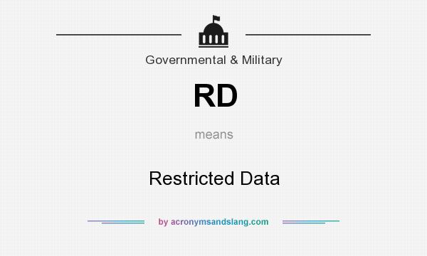 What does RD mean? It stands for Restricted Data