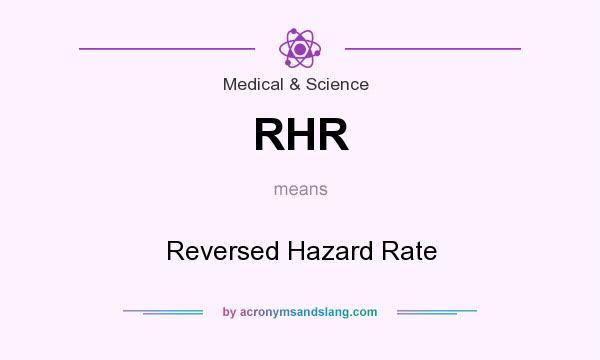 What does RHR mean? It stands for Reversed Hazard Rate