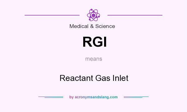 What does RGI mean? It stands for Reactant Gas Inlet