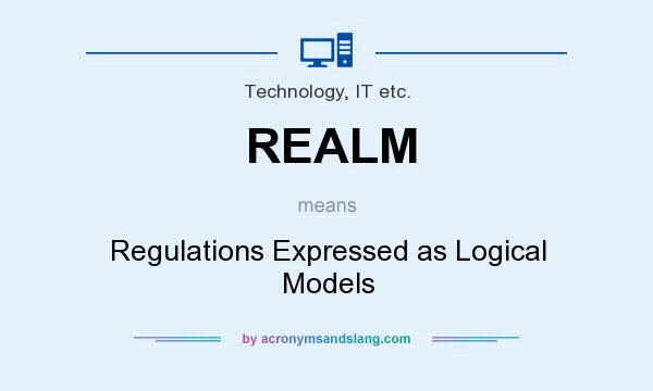 What does REALM mean? It stands for Regulations Expressed as Logical Models