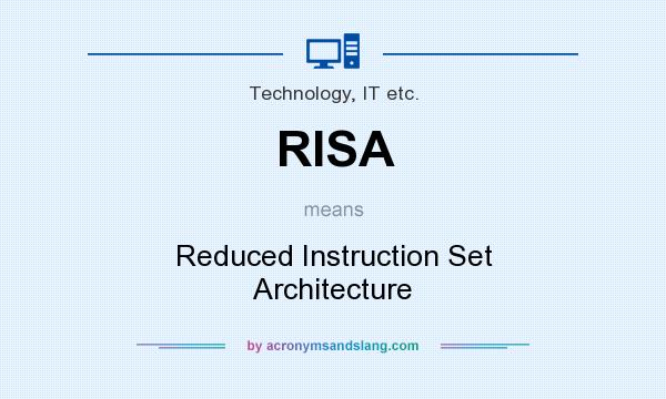What does RISA mean? It stands for Reduced Instruction Set Architecture
