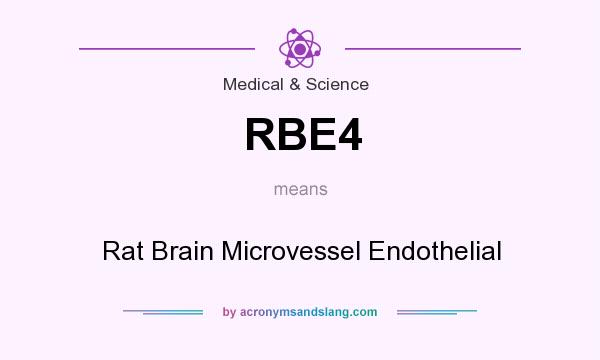 What does RBE4 mean? It stands for Rat Brain Microvessel Endothelial
