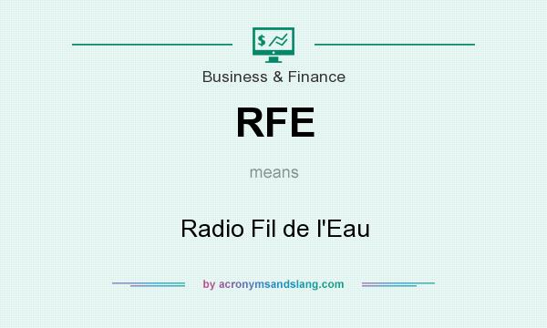 What does RFE mean? It stands for Radio Fil de l`Eau
