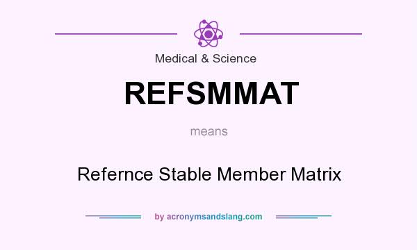 What does REFSMMAT mean? It stands for Refernce Stable Member Matrix