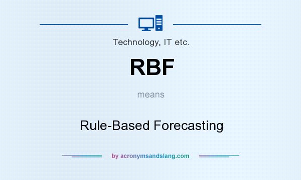 What does RBF mean? It stands for Rule-Based Forecasting