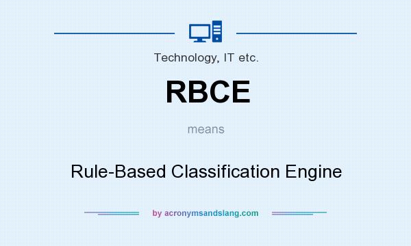 What does RBCE mean? It stands for Rule-Based Classification Engine