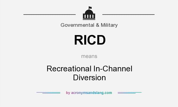 What does RICD mean? It stands for Recreational In-Channel Diversion