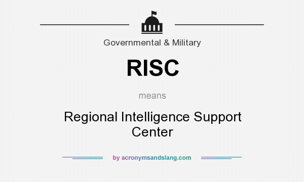 What does RISC mean? It stands for Regional Intelligence Support Center
