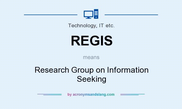 What does REGIS mean? It stands for Research Group on Information Seeking