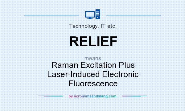 What does RELIEF mean? It stands for Raman Excitation Plus Laser-Induced Electronic Fluorescence