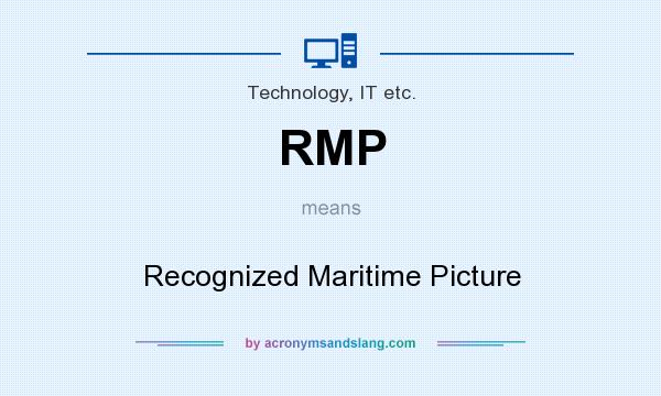What does RMP mean? It stands for Recognized Maritime Picture