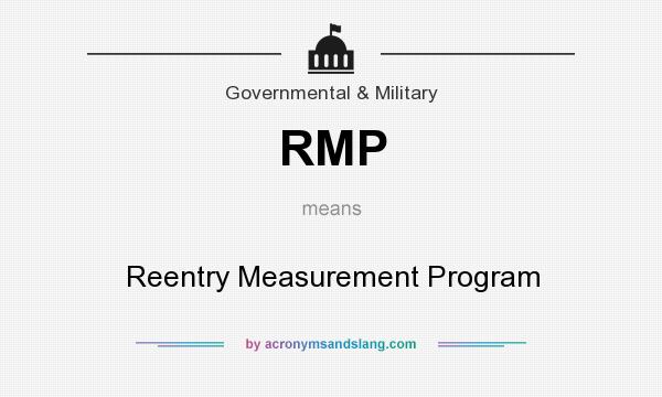 What does RMP mean? It stands for Reentry Measurement Program