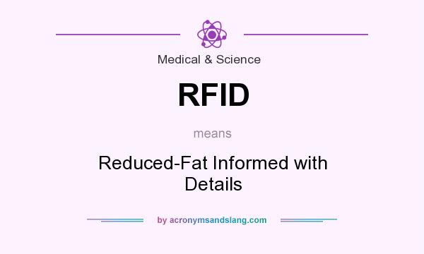 What does RFID mean? It stands for Reduced-Fat Informed with Details