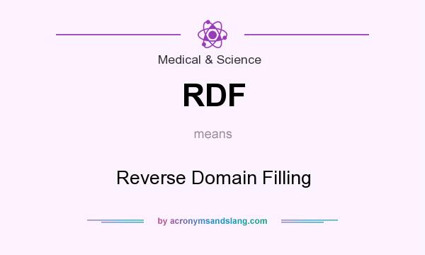 What does RDF mean? It stands for Reverse Domain Filling