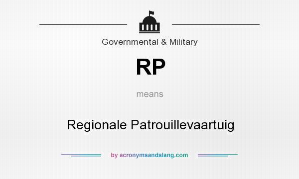 What does RP mean? It stands for Regionale Patrouillevaartuig