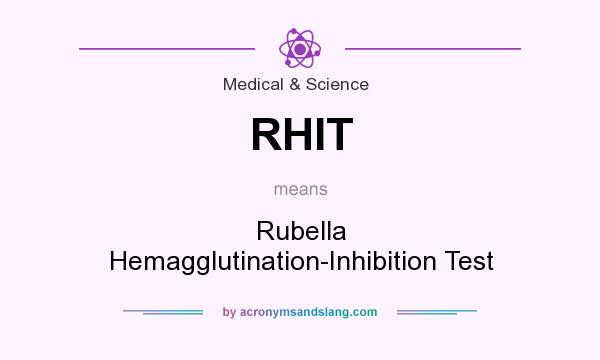 What does RHIT mean? It stands for Rubella Hemagglutination-Inhibition Test