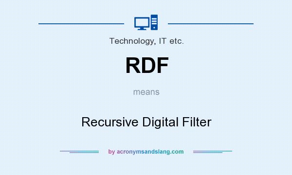 What does RDF mean? It stands for Recursive Digital Filter