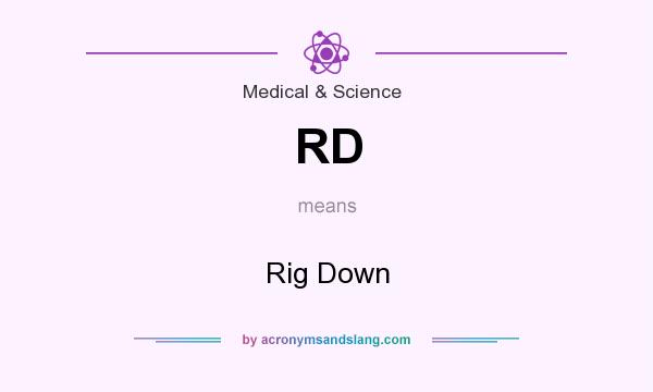 What does RD mean? It stands for Rig Down