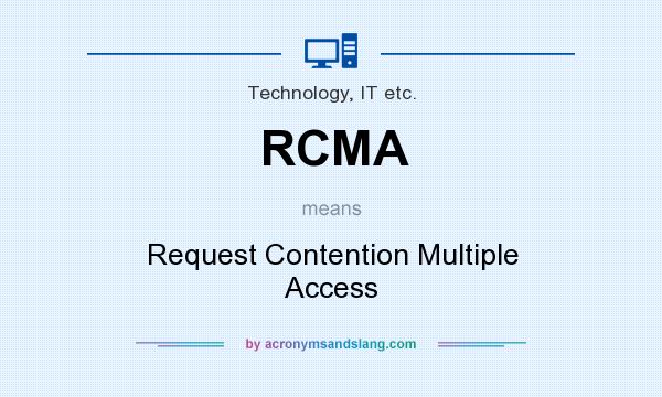 What does RCMA mean? It stands for Request Contention Multiple Access