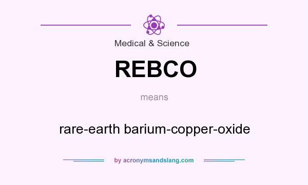 What does REBCO mean? It stands for rare-earth barium-copper-oxide