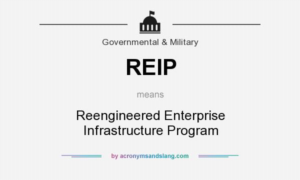 What does REIP mean? It stands for Reengineered Enterprise Infrastructure Program