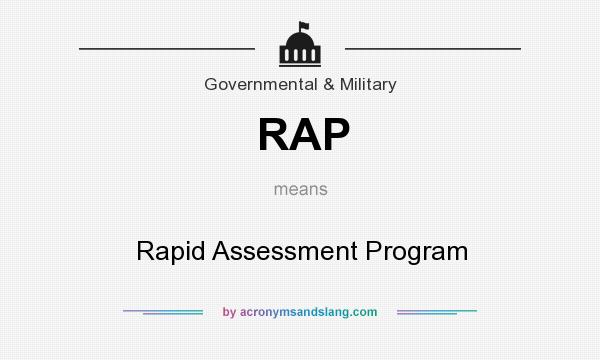 What does RAP mean? It stands for Rapid Assessment Program