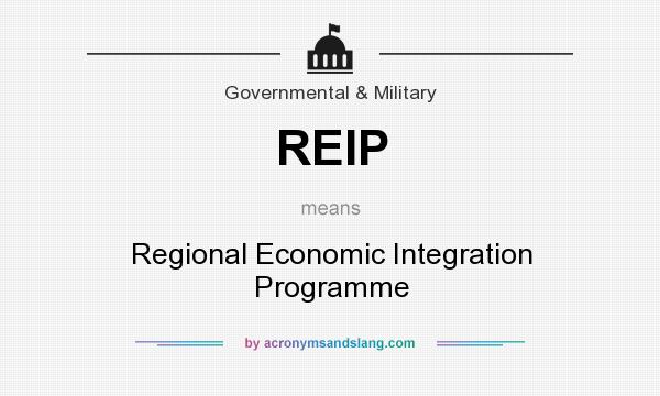 What does REIP mean? It stands for Regional Economic Integration Programme