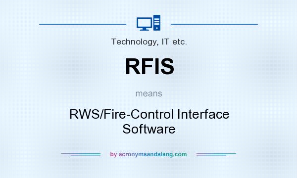 What does RFIS mean? It stands for RWS/Fire-Control Interface Software