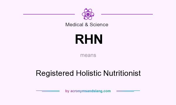 What does RHN mean? It stands for Registered Holistic Nutritionist
