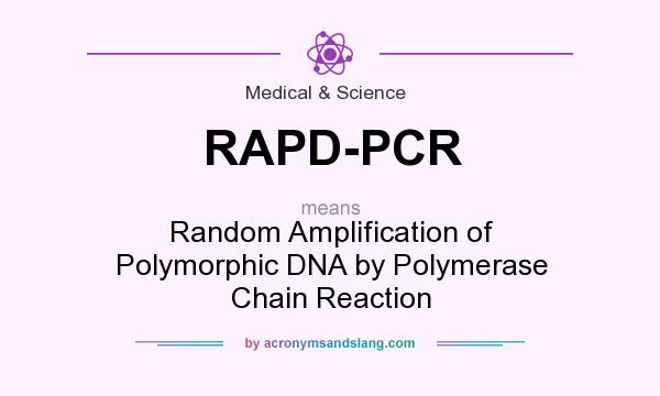 What does RAPD-PCR mean? It stands for Random Amplification of Polymorphic DNA by Polymerase Chain Reaction