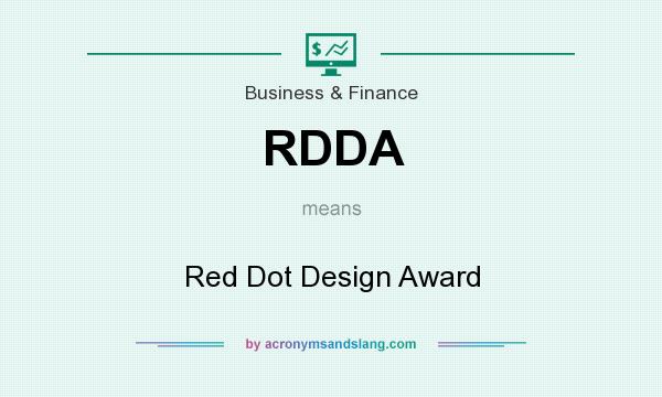 What does RDDA mean? It stands for Red Dot Design Award
